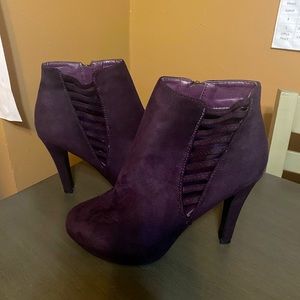 Lane Bryant Purple Booties